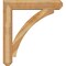 Ekena Millwork Thorton Craftsman Rough Sawn Bracket w/ Offset Brace, Western Red Cedar, 8"W x 40"D x 44"H BKT0806X40X44THR04RWR - alternate 3